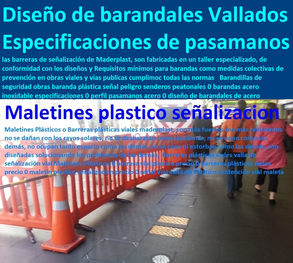 Barandillas de seguridad obras baranda plástica señal peligro senderos peatonales desarrollos de proyectos, proveedor nuevos materiales, suministro e instalación de estructuras especiales, fabricante de productos plásticos, fabricantes soluciones industriales,  0 barandas acero inoxidable especificaciones 0 perfil pasamanos acero 0 diseño de barandales de acero inoxidable 0 Cerca Verja Reja Cercado Vallado Barandillas de seguridad obras baranda plástica señal peligro senderos peatonales 0 barandas acero inoxidable especificaciones 0 perfil pasamanos acero 0 diseño de barandales de acero inoxidable 0 Cerca Verja Reja Cercado Vallado